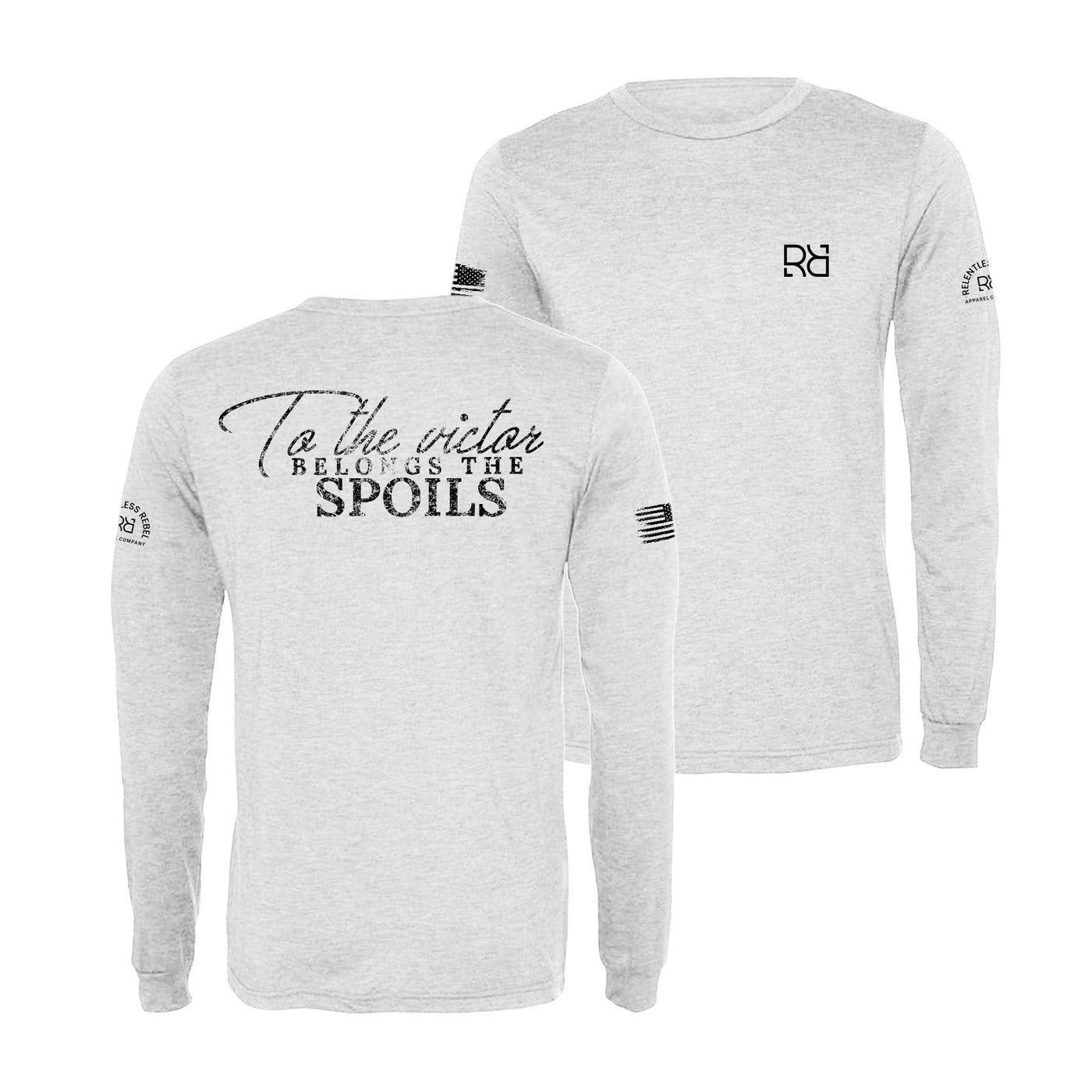 White To The Victor Belongs the Spoils Men's Long Sleeve