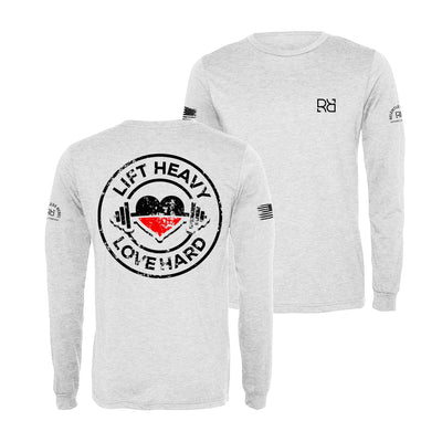 White Lift Heavy Love Hard Long Sleeve Shirt