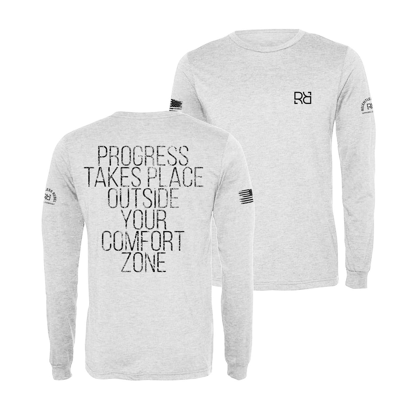 White Progress Takes Place... Men's Long Sleeve