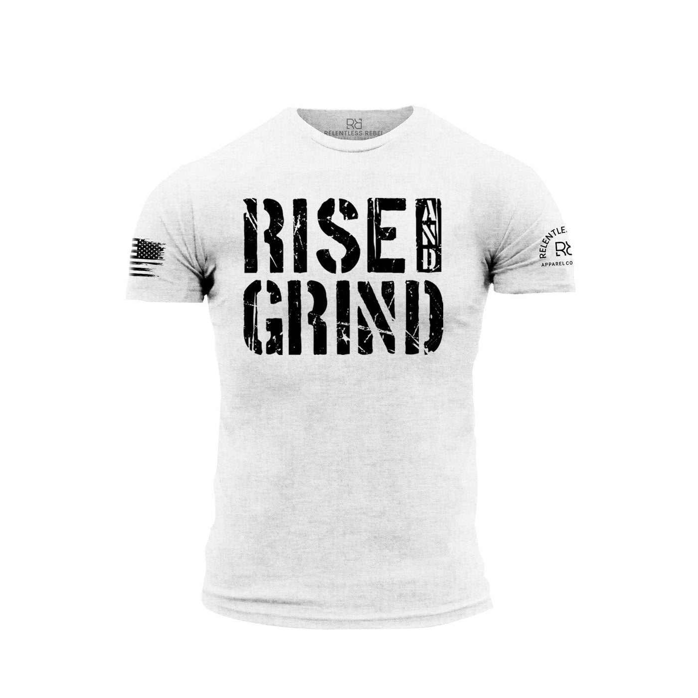 White Rise and Grind Men's Tee