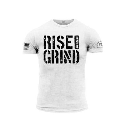 White Rise and Grind Men's Tee