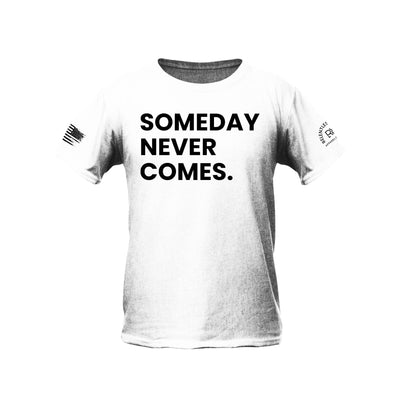 White Someday Never Comes Youth Tee