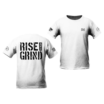 White Rise and Grind Youth Tee