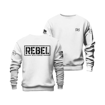 White Rebel with a Purpose Crew Neck Sweatshirt