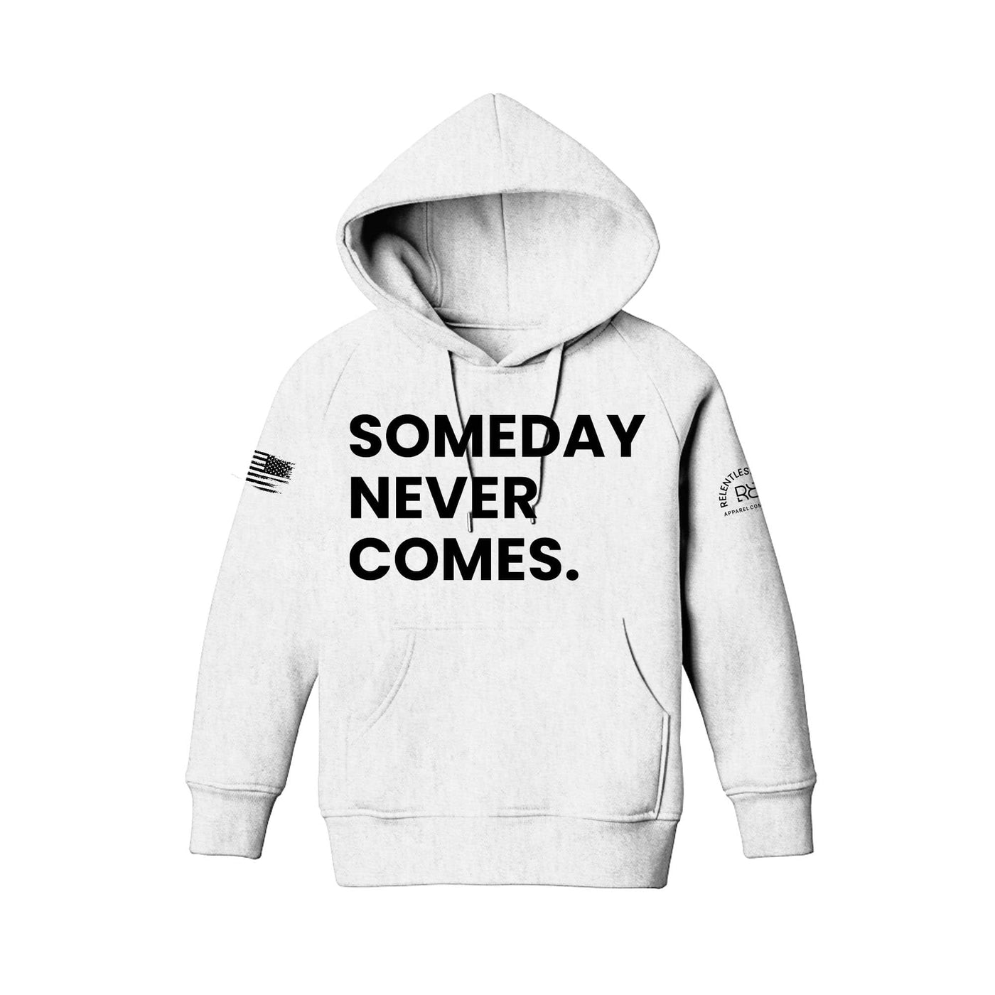 White Someday Never Comes Youth Hoodie