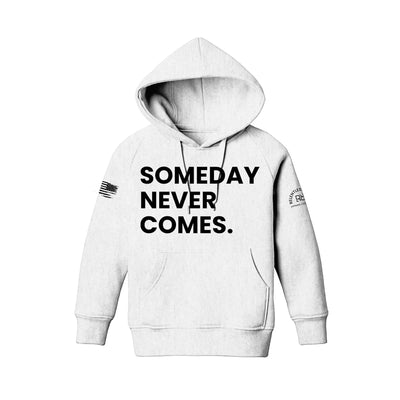 White Someday Never Comes Youth Hoodie