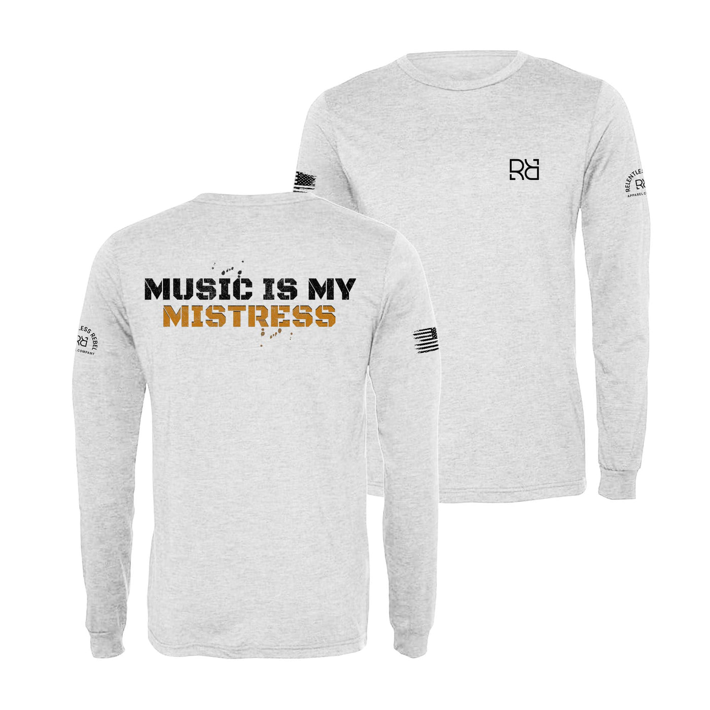 White Music is my Mistress Men's Long Sleeve