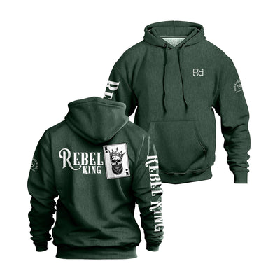 Alpine Green Men's Rebel King Sleeve & Back Design Hoodie