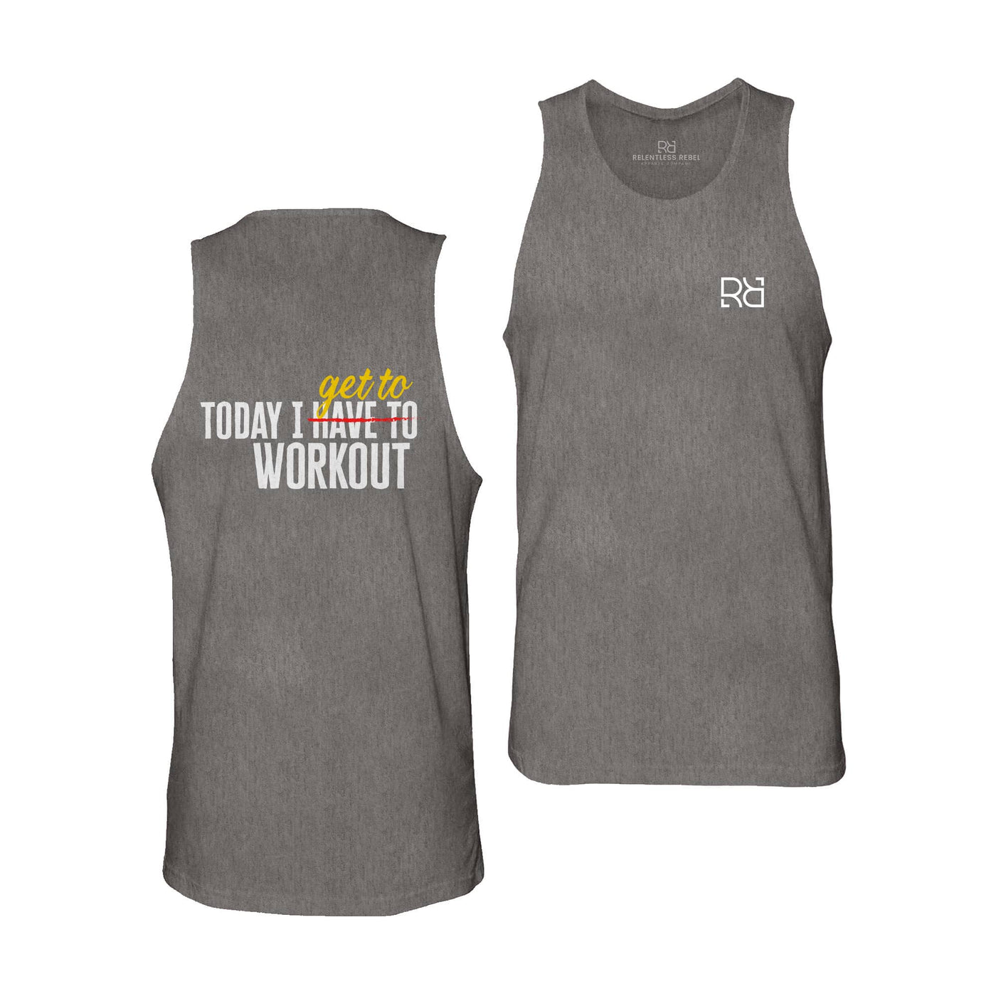 Asphalt Today I Get To Work Out Men's Tank Top