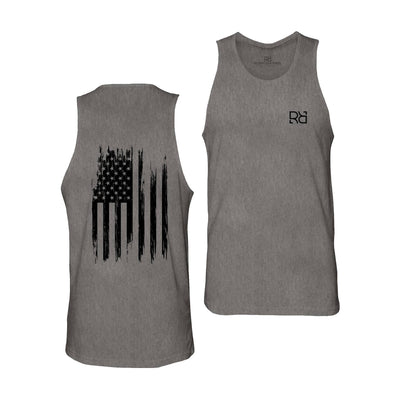 Asphalt Men's Rebel Patriot Flag Back Design Tank