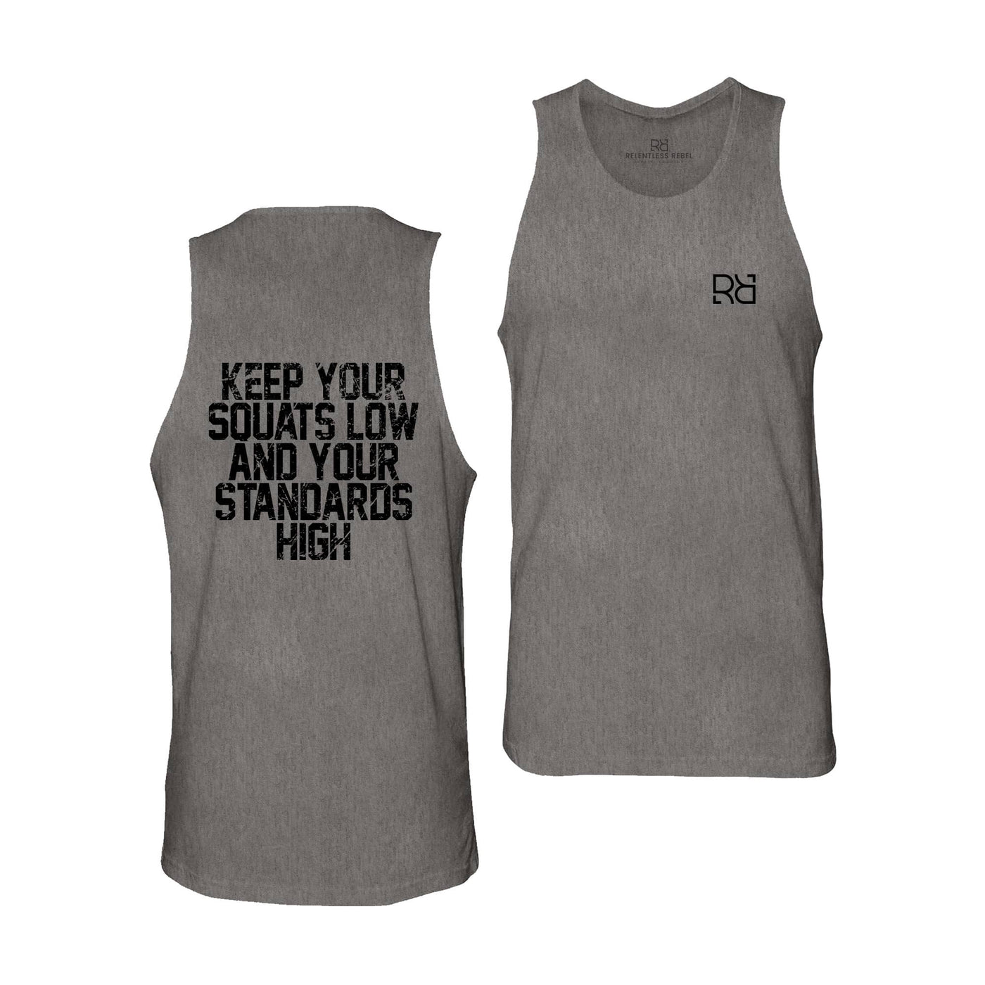 Asphalt Keep Your Squats Low Men's Tank Top