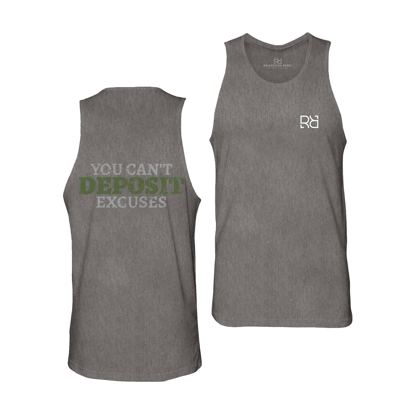 Asphalt You Can't Deposit Excuses Men's Tank Top