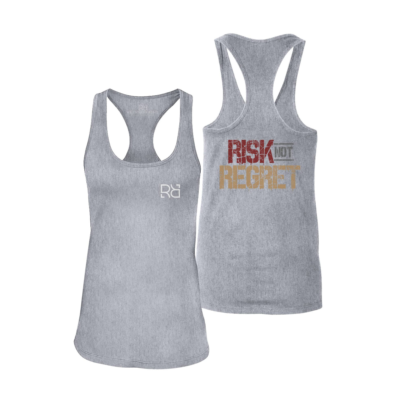 Risk Not Regret | Back | Women's Racerback Tank Top