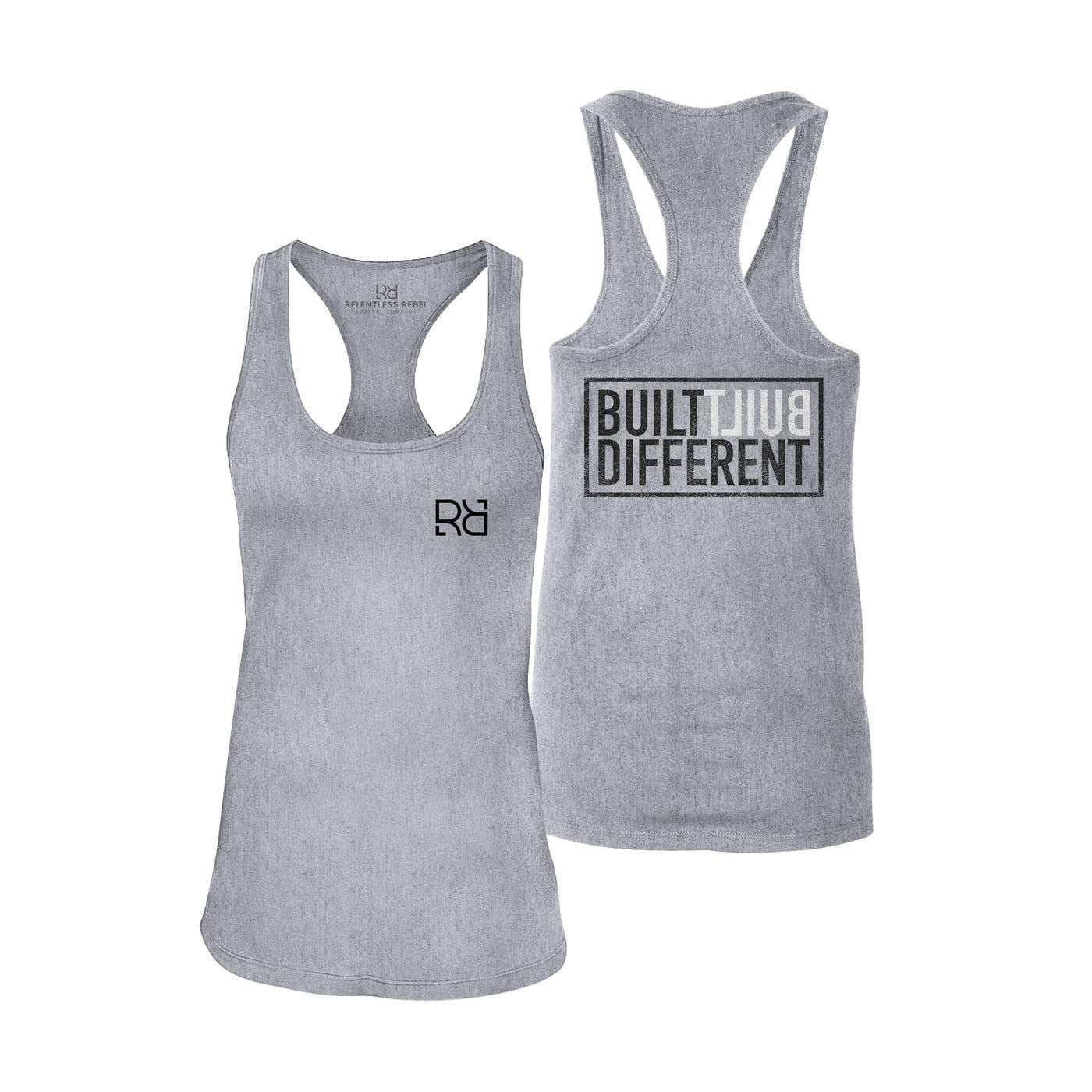 Built Different | Women's Racerback Tank Top