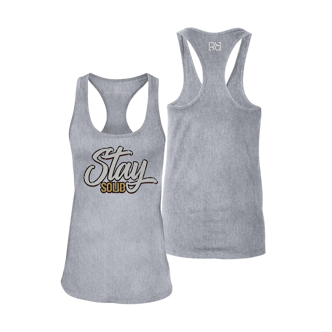 Stay Solid | Women's Racerback Tank Top