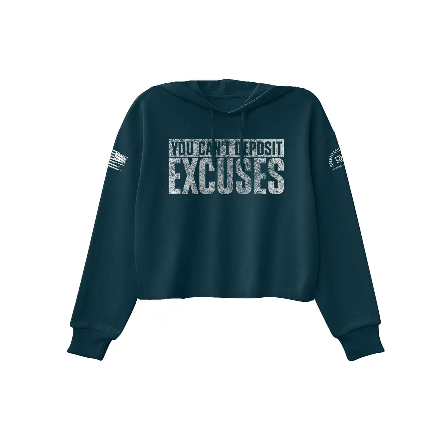 Atlantic You Can't Deposit Excuses Women's Cropped Hoodie