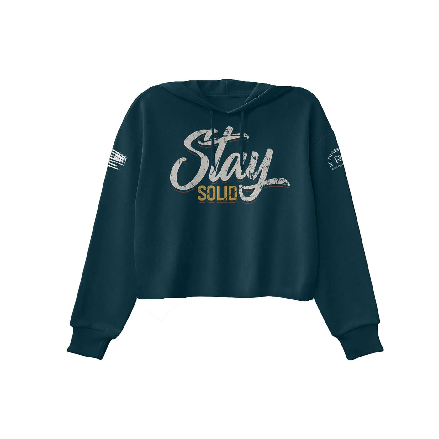 Atlantic Stay Solid Women's Cropped Hoodie