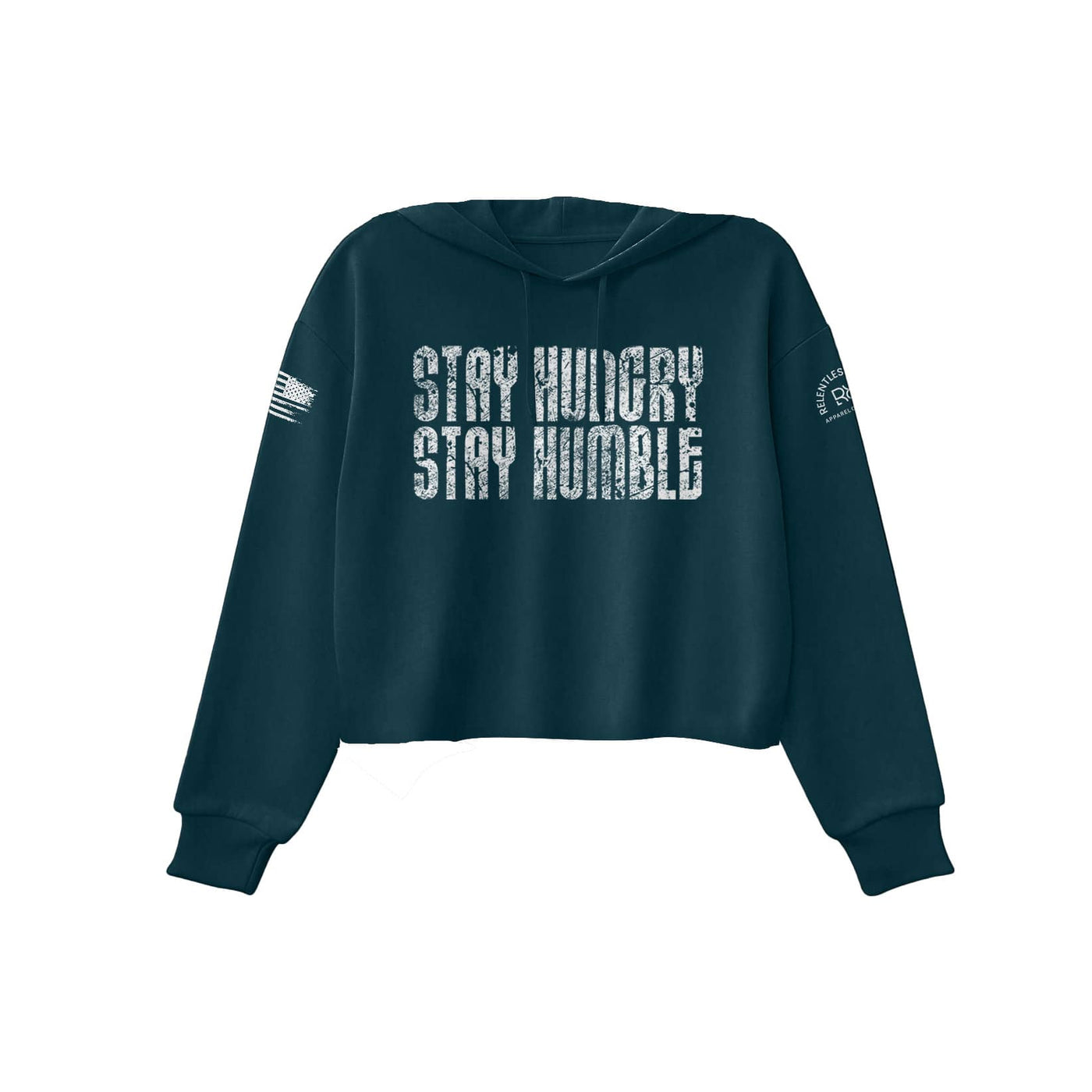 Atlantic Stay Hungry Stay Humble Women's Cropped Hoodie