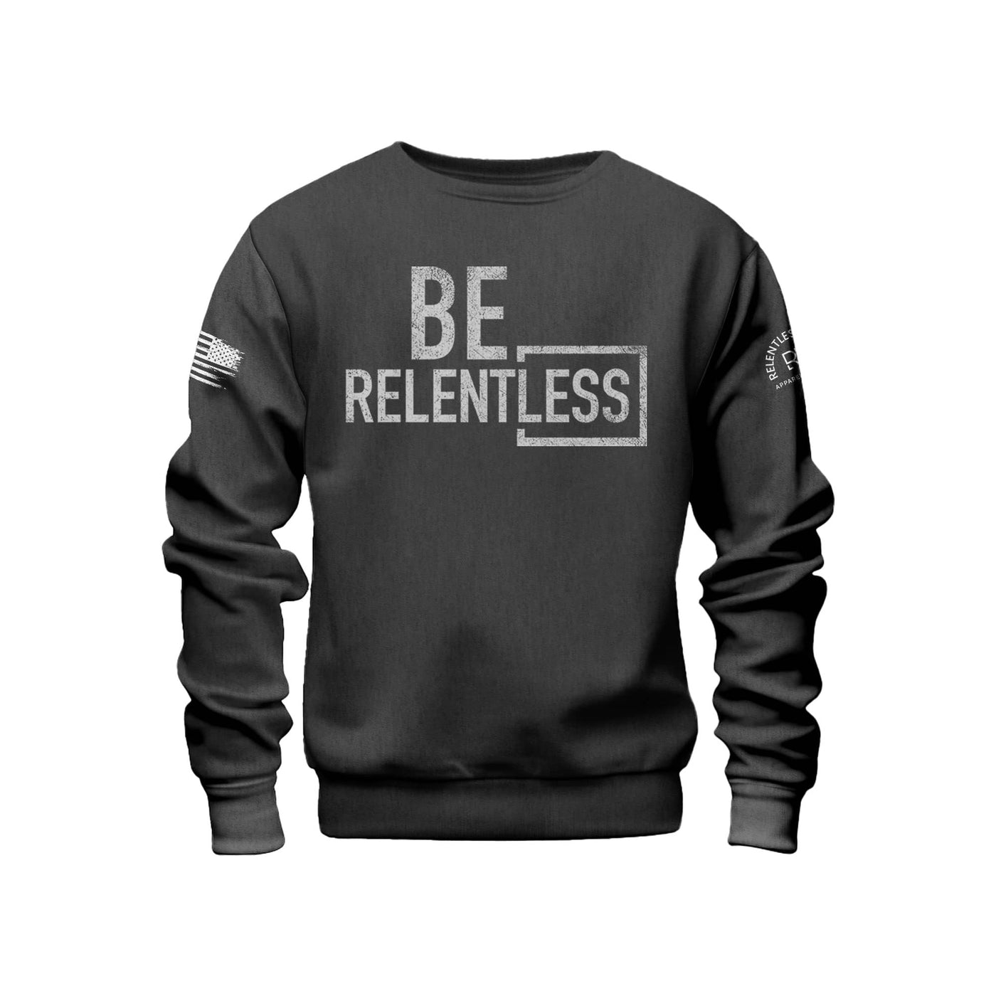 Charcoal Heather Men's Be Relentless Front Design Sweatshirt