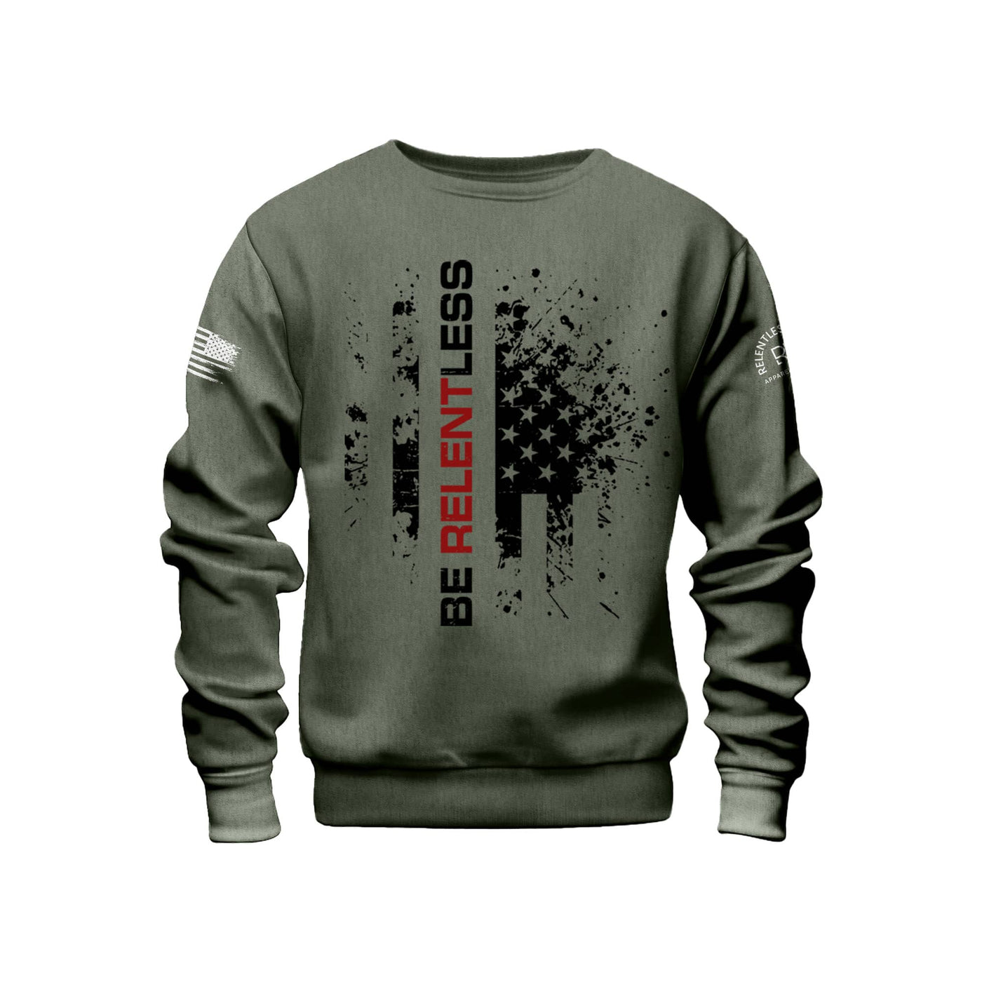 Relentless R Be Relentless | R | Front | Crew Neck Sweatshirt – Relentless Rebel Apparel