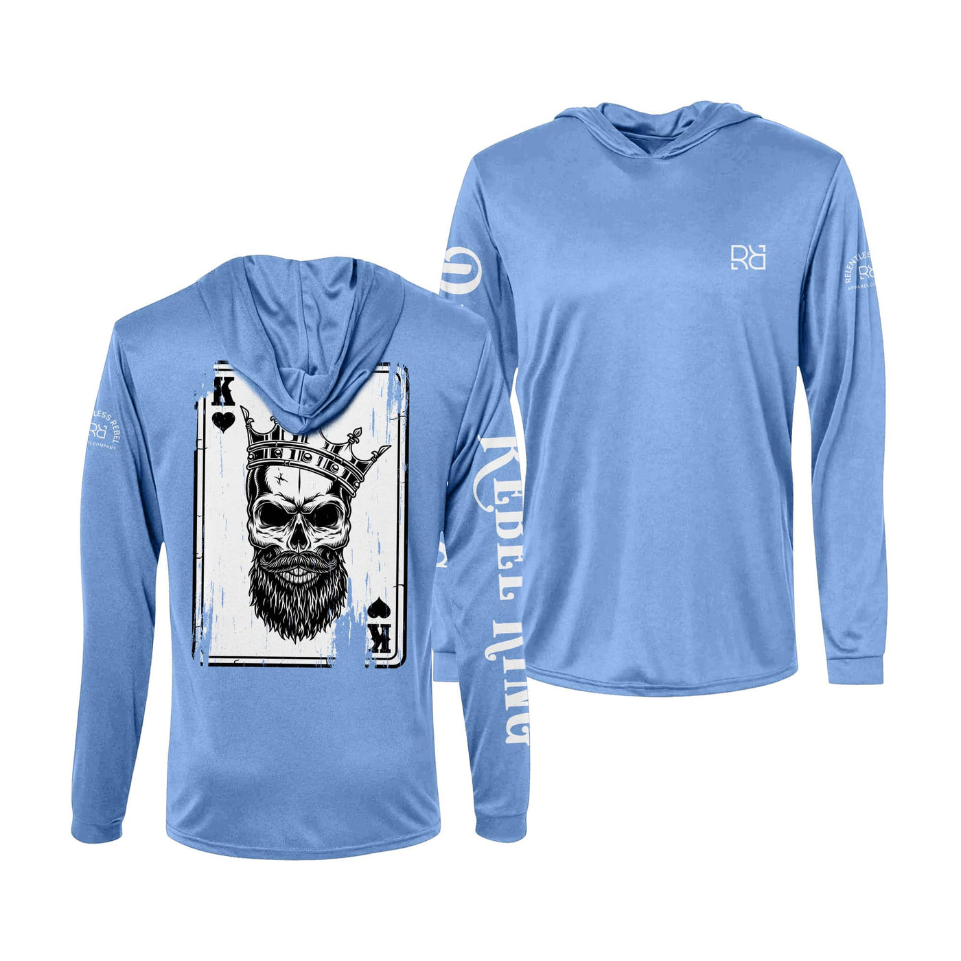 Bimini Blue Rebel King Rebel Ace Men's Long Sleeve Dry Fit