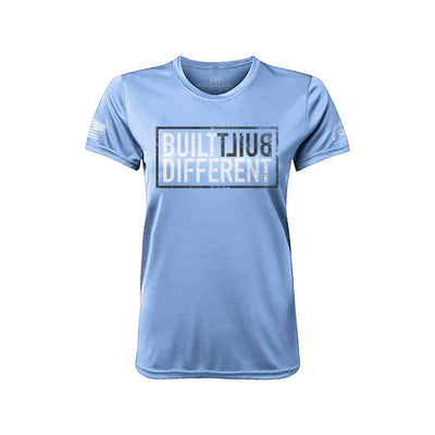 Built Different Front Bimini Blue Women's Dry Fit Tee