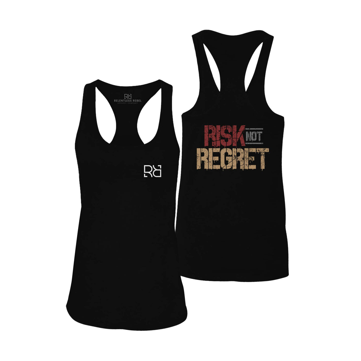 Risk Not Regret | Back | Women's Racerback Tank Top