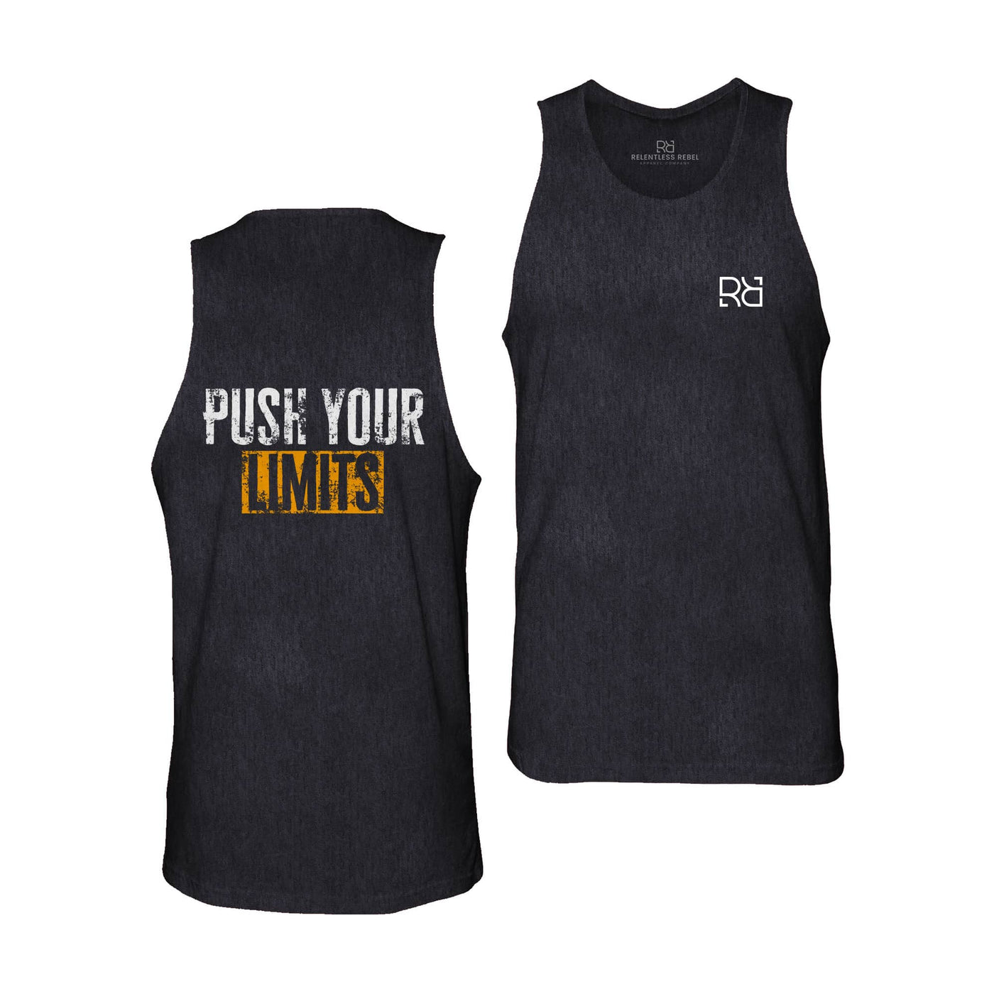 Black Push Your Limits Men's Tank Top