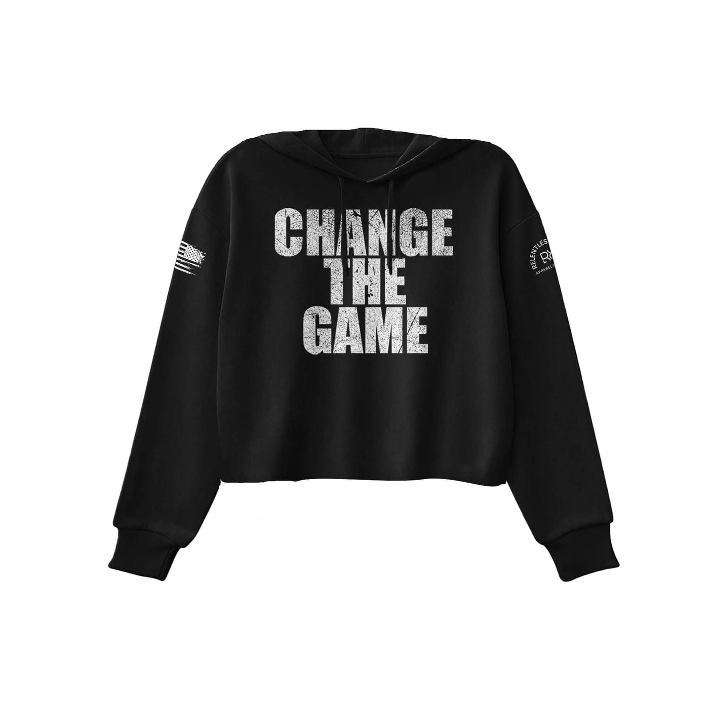 Black Change the Game Women's Cropped Hoodie