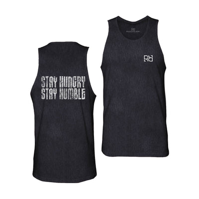 Solid Black Stay Hungry Stay Humble Men's Tank Top