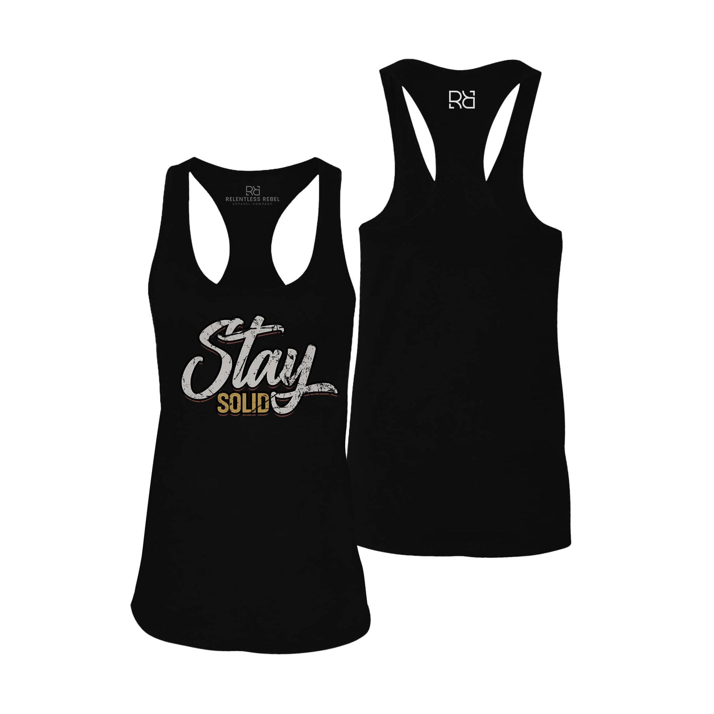 Stay Solid | Women's Racerback Tank Top