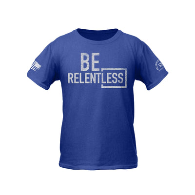Rebel Blue Youth Be Relentless Front Design Tee