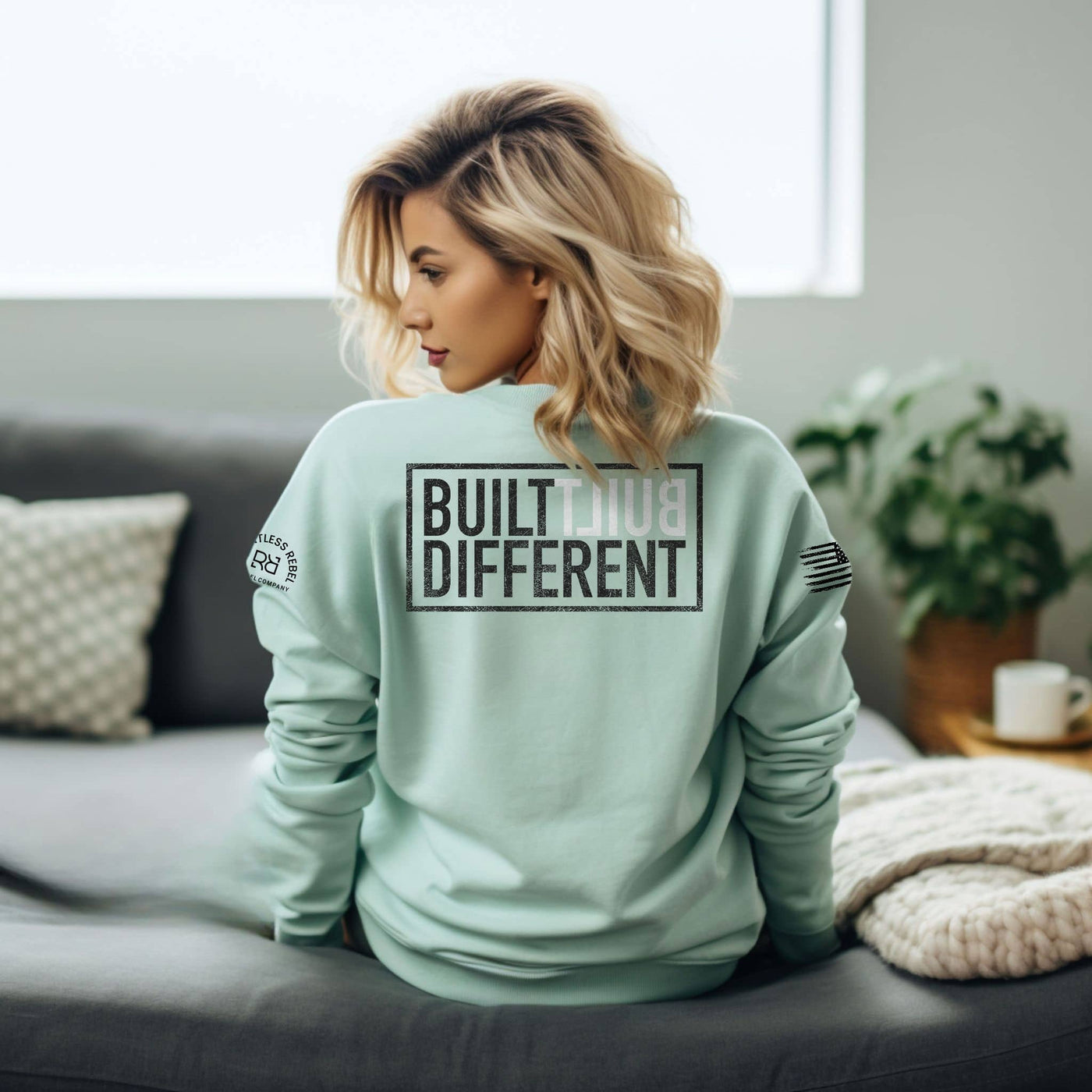 Built Different | Crew Neck Sweatshirt and Tee | Women's Bundle