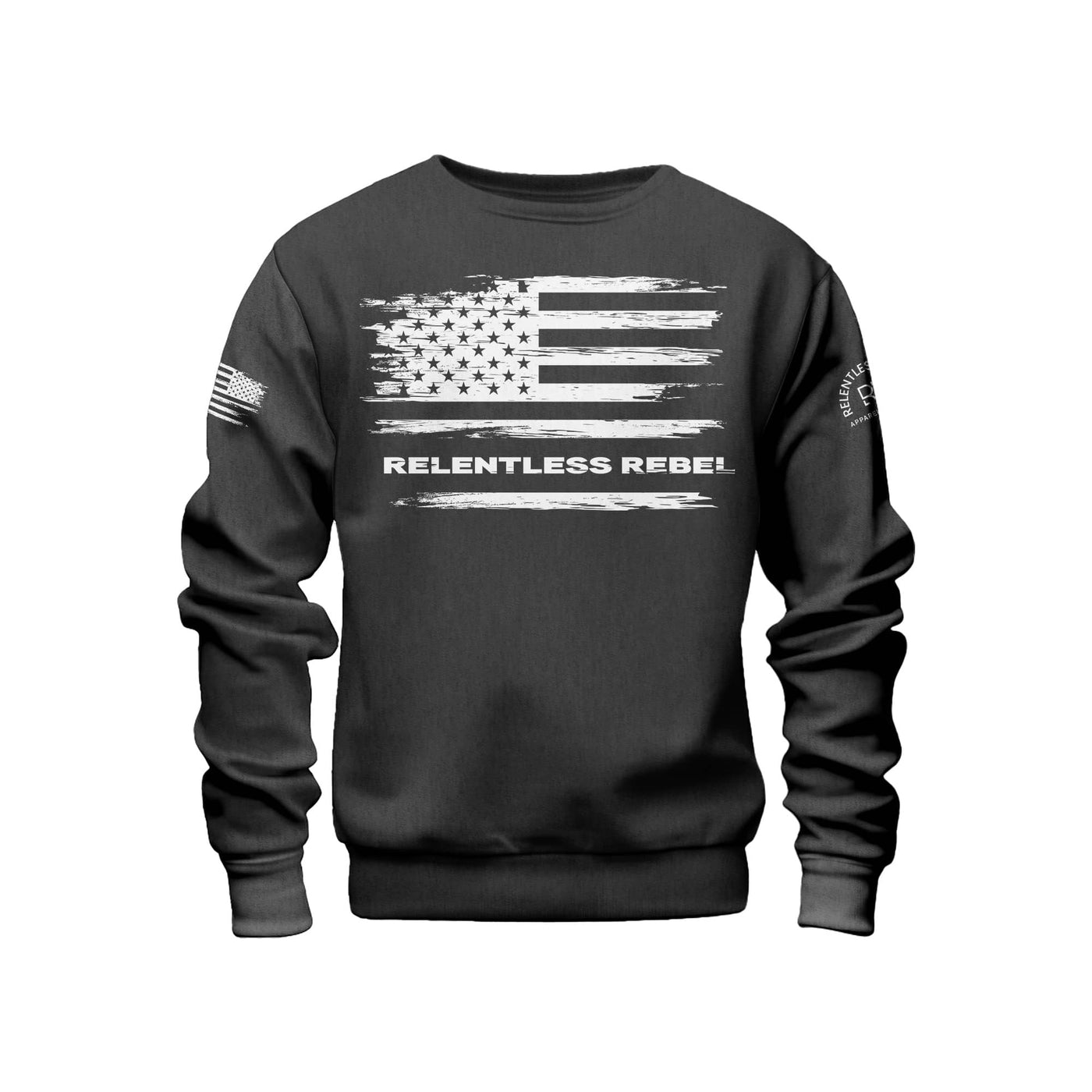 Relentless Rebel Flag | Front | Crew Neck Sweatshirt