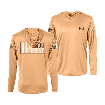 Built Different | Men's Dry Fit Hooded Long Sleeve | UPF50