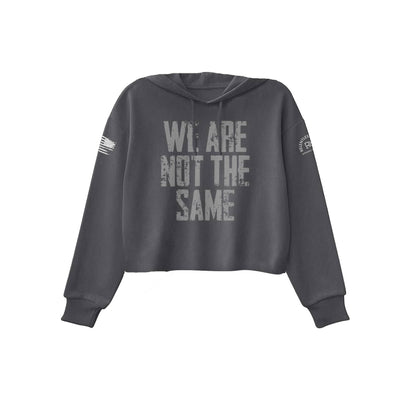 Dark Grey Heather We are Not The Same Women's Cropped Hoodie