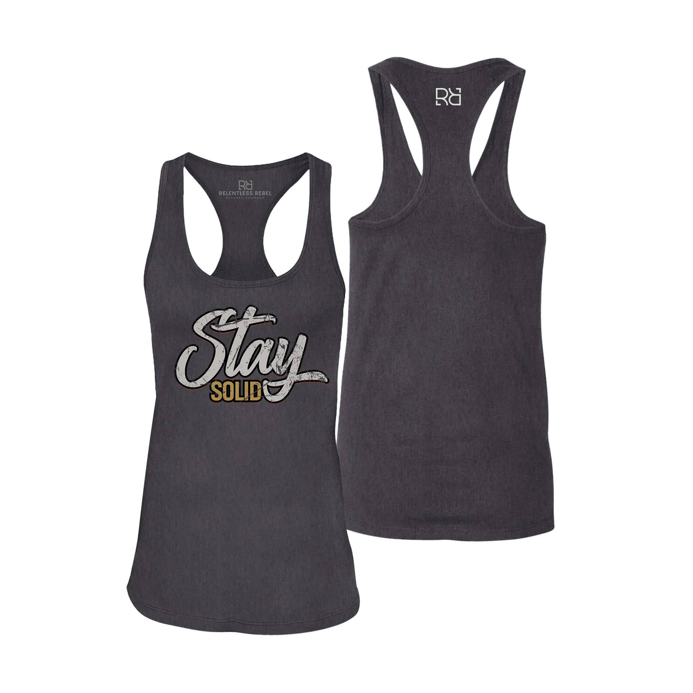 Stay Solid | Women's Racerback Tank Top