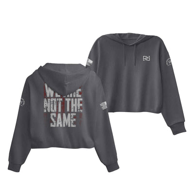 Dark Grey Heather We Are Not The Same Women's Cropped Hoodie