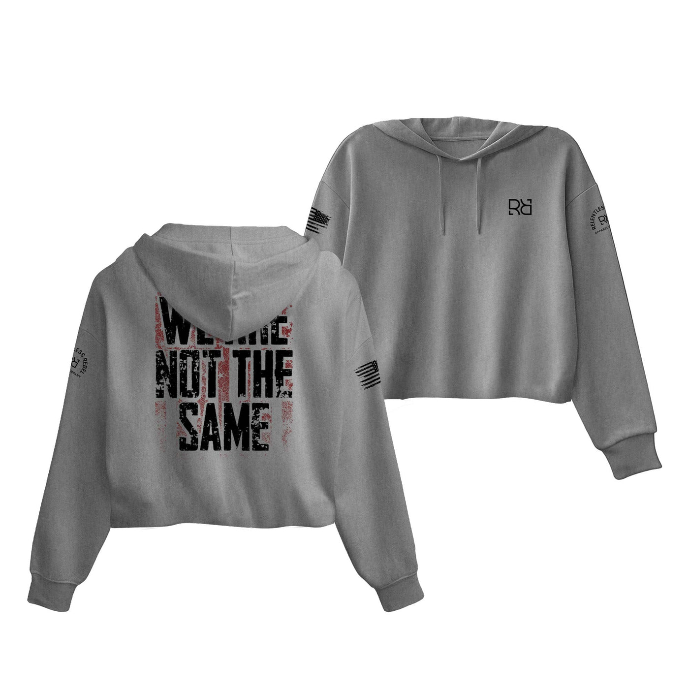 Grey We Are Not The Same Women's Cropped Hoodie