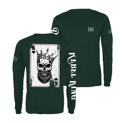 Emerald Rebel King "Rebel Ace" Men's Triblend Long Sleeve Shirt