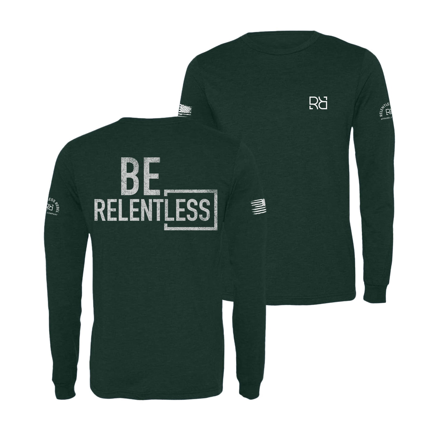 Emerald Be Relentless Men's Long Sleeve Shirt