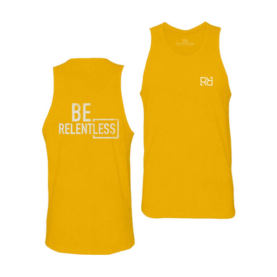 Gold Men's Be Relentless Back Design Tank Top