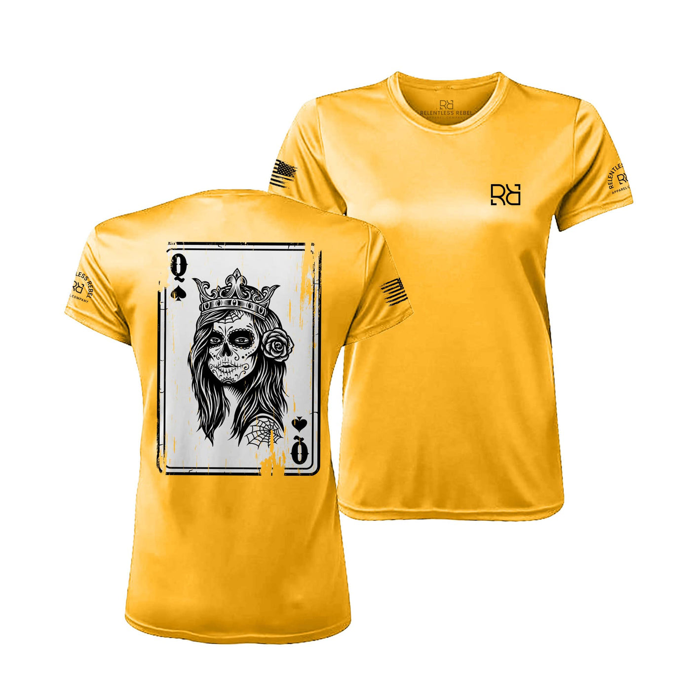 Gold Rebel Queen "Rebel Ace" Women's Dri Fit Tee