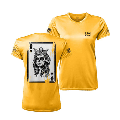 Gold Rebel Queen "Rebel Ace" Women's Dri Fit Tee