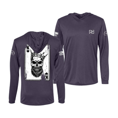 Rebel King | "Rebel Ace" | Men's Dry Fit Hooded Long Sleeve | UPF50