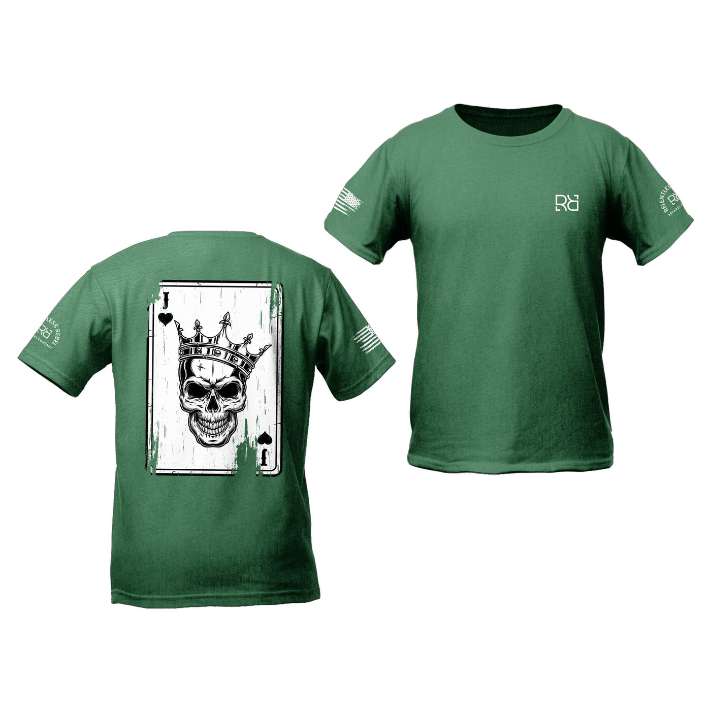 Heather Grass Green Rebel Prince Rebel Jack Youth Tee