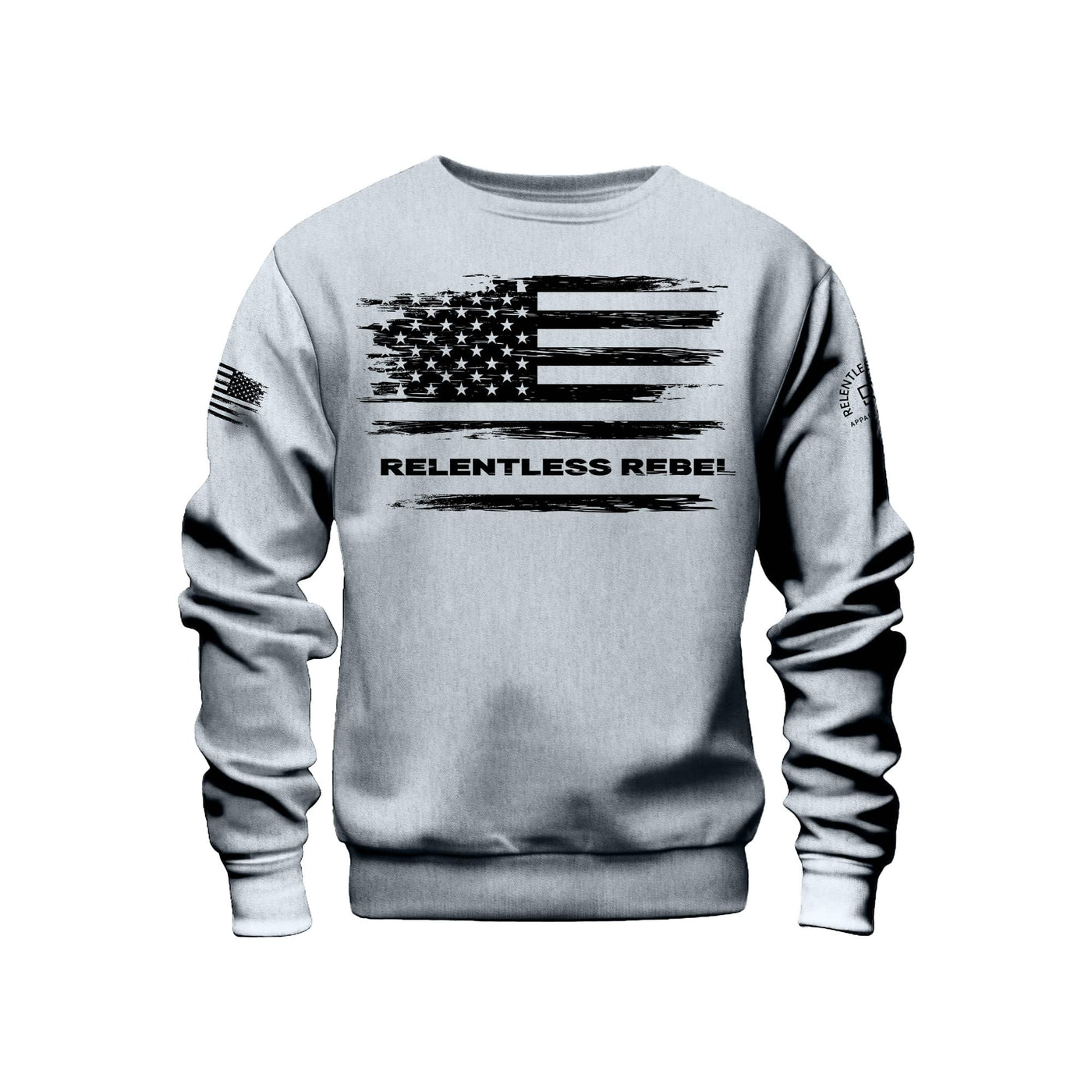 Relentless Rebel Flag | Front | Crew Neck Sweatshirt