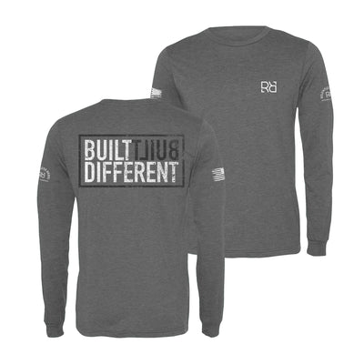 Grey Built Different Men's Triblend Long Sleeve Shirt