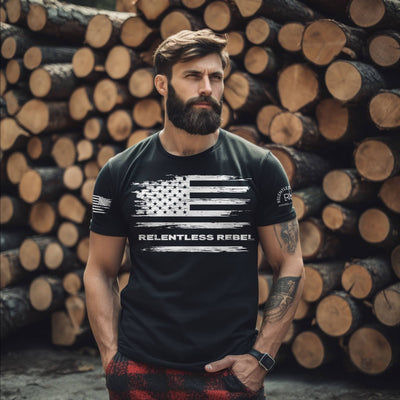 Relentless Rebel Flag | Front | Premium Men's Tee