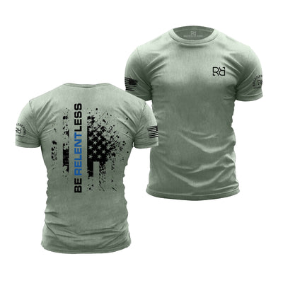 Be Relentless Heather Sage Men's Tee